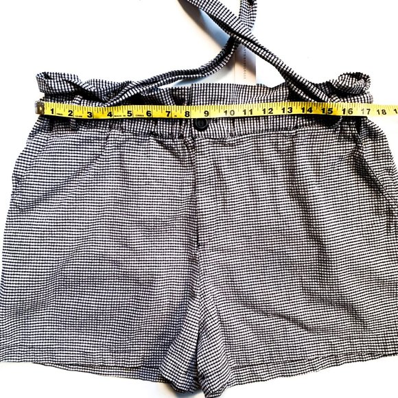 NWOT anthropologie ryan gingham paperbag shorts - Picture 4 of 7